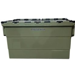 جعبه پلاستیکی 1 جعبه سوپرمارکتی درب دار پلاستیکی